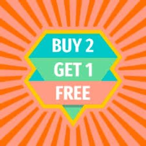 Buy 2 Get 1 Free